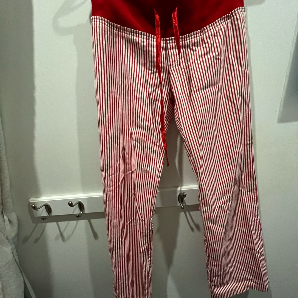 Red and White Striped Pants